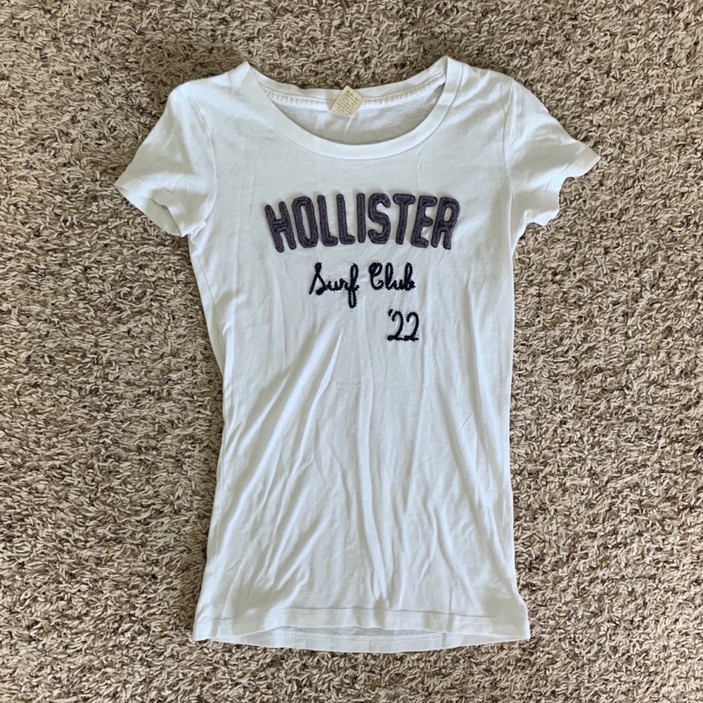 White Hollister Tee